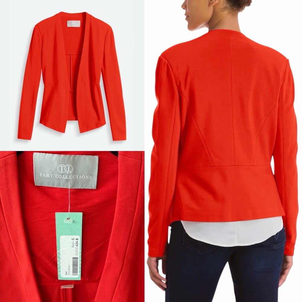 Tart $98 Collections Red Blazer size Small NWT New